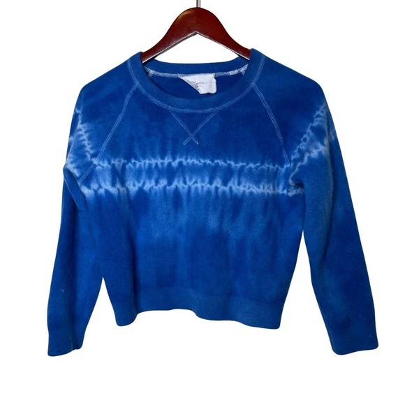 Marea 100% Cashmere sustained hand dyed Sweater Indigo Sand sz XL best for L - Picture 1 of 5